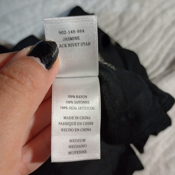 Rails jasmine smocked waist dress in black rivet star - Picture 5 of 8